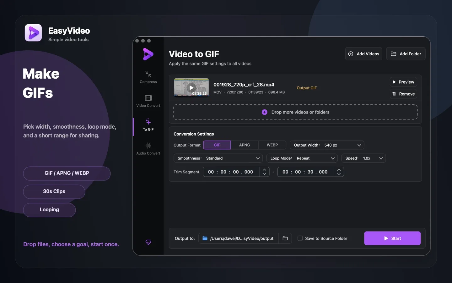 EasyVideo to GIF