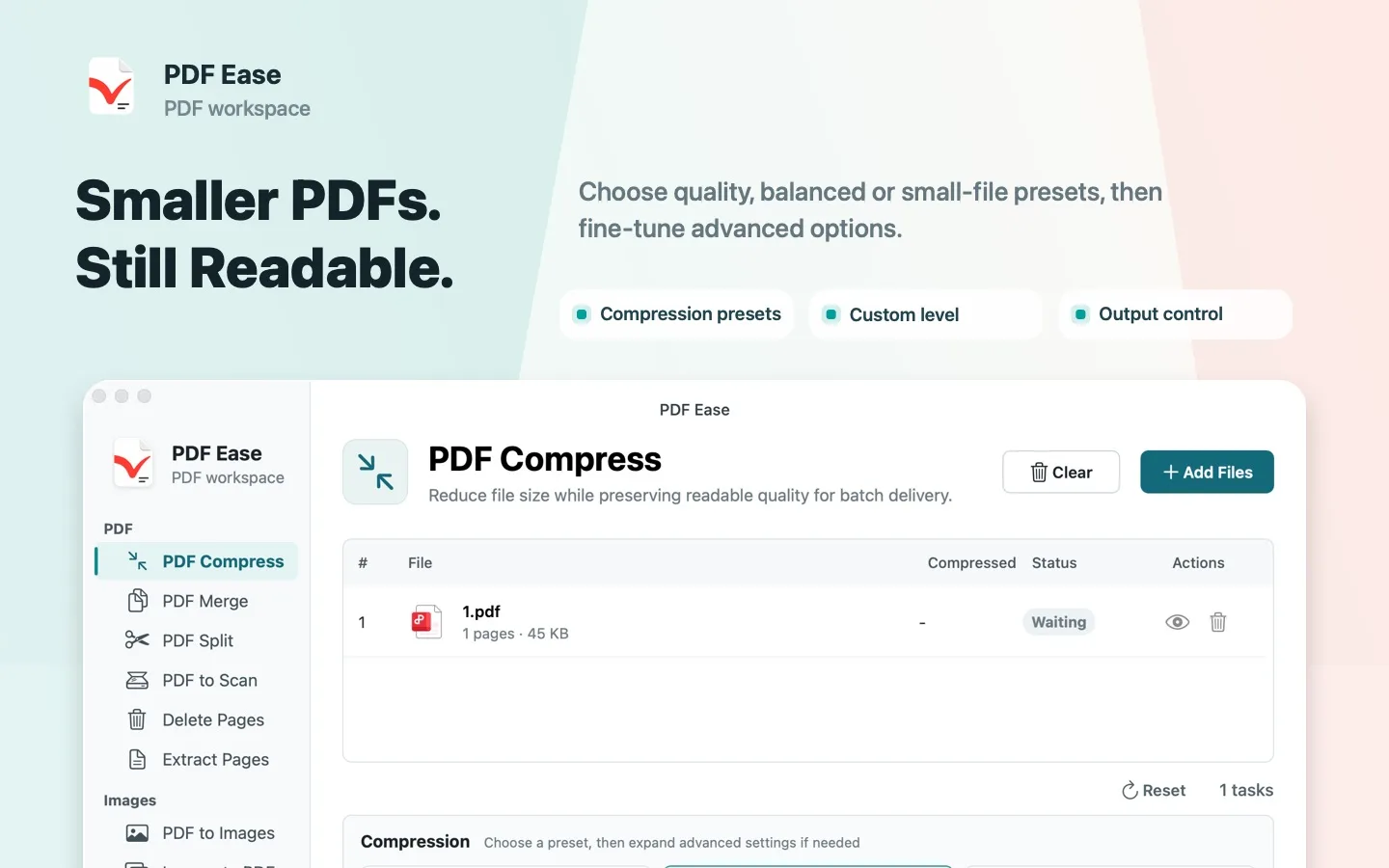 PDF Ease merge