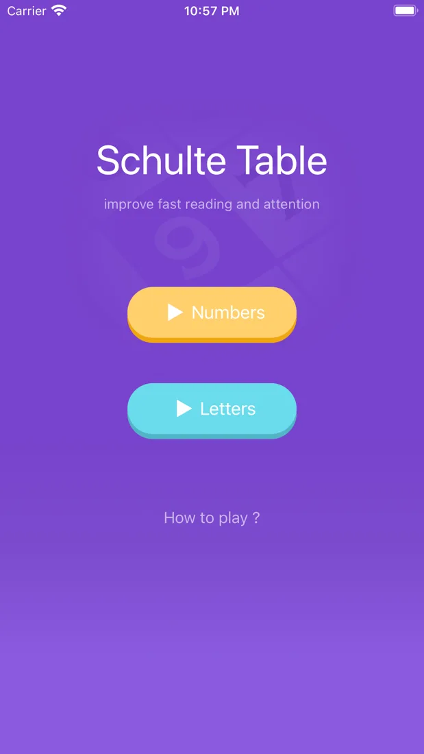 Schulte Table records